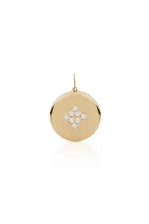 14KY Diamond Cluster Locket