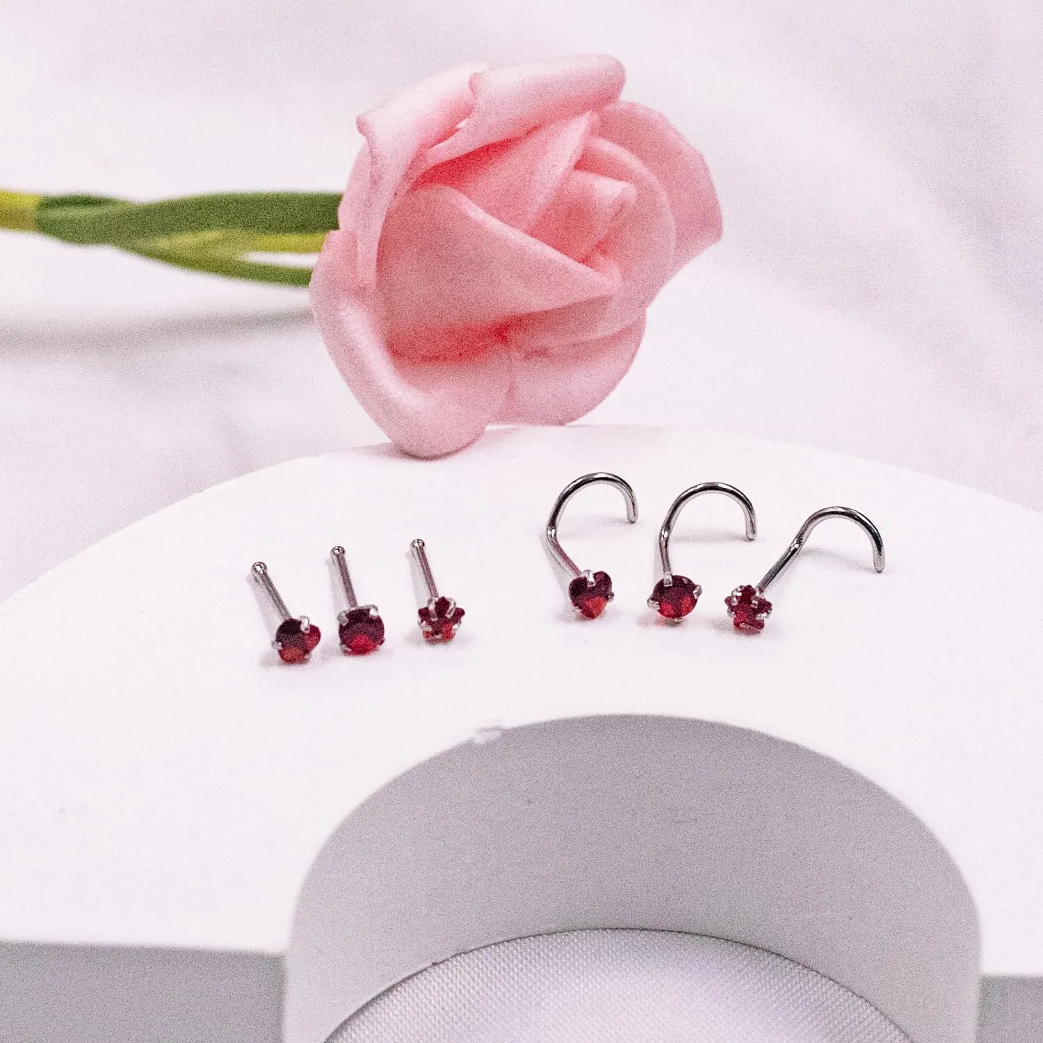 20G Nose Stud Rings 316L Nose Studs Surgical Steel Nose Ring Stud Piercing Jewelry
