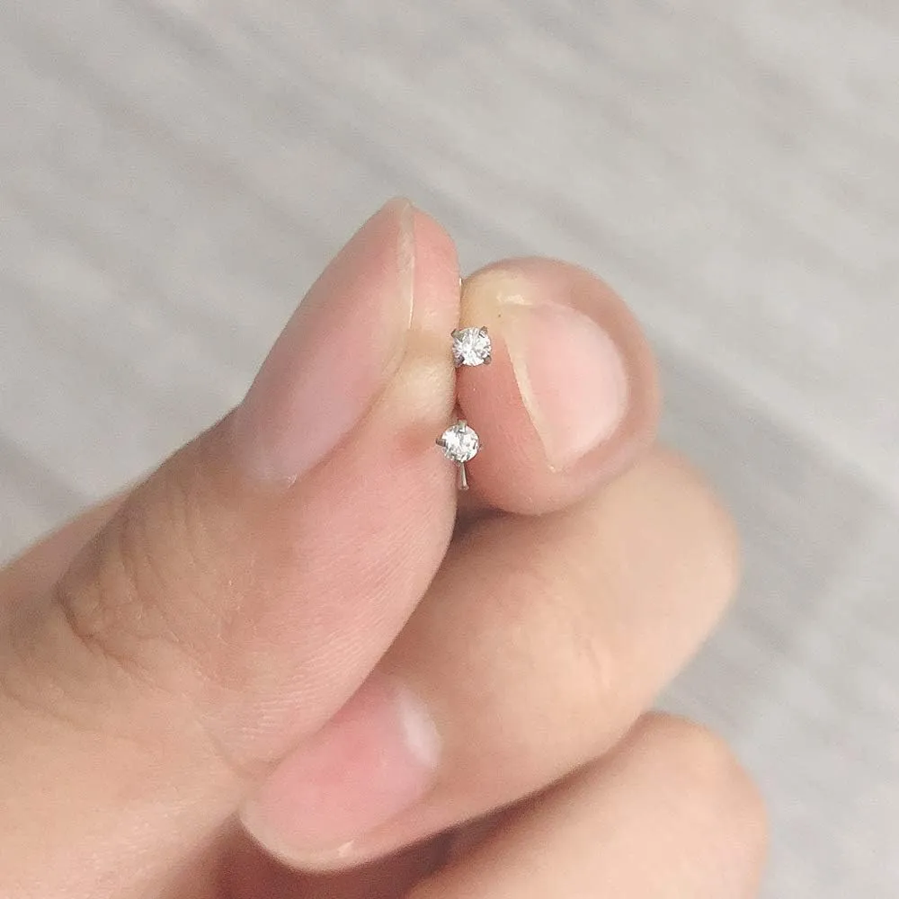6-14PCS 20g Tiny Nose Stud Ring Piercing Surgical Steel Nose Bone/L Shaped/Nose Screws Rings Set