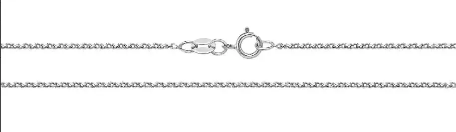 9ct Gold Single Link Diamond Cut Wheat Chain - 1mm | Shop Online Sarraf Jewellers UK