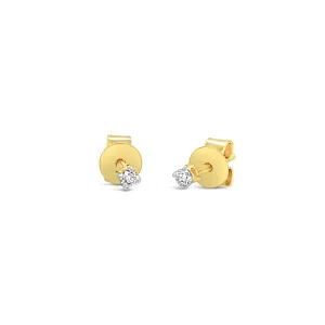 9k Yellow Gold 4 Claw 0.06ct Diamond Stud Earrings