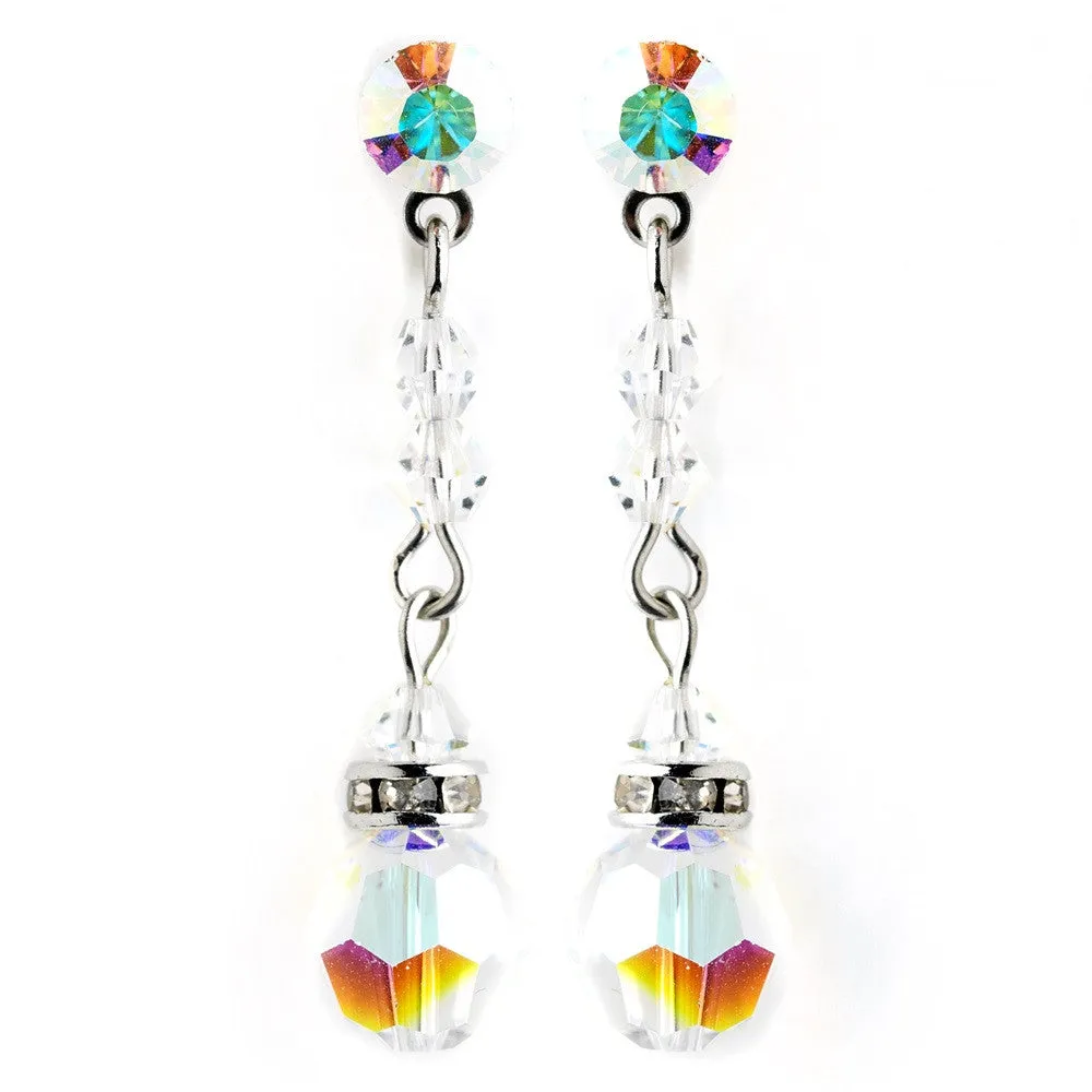AB Crystal Bridal Wedding Earrings E 236
