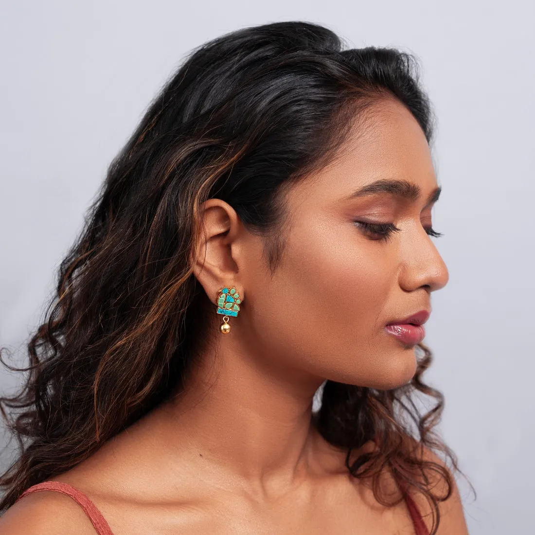 Amara Turquoise Bird Earrings