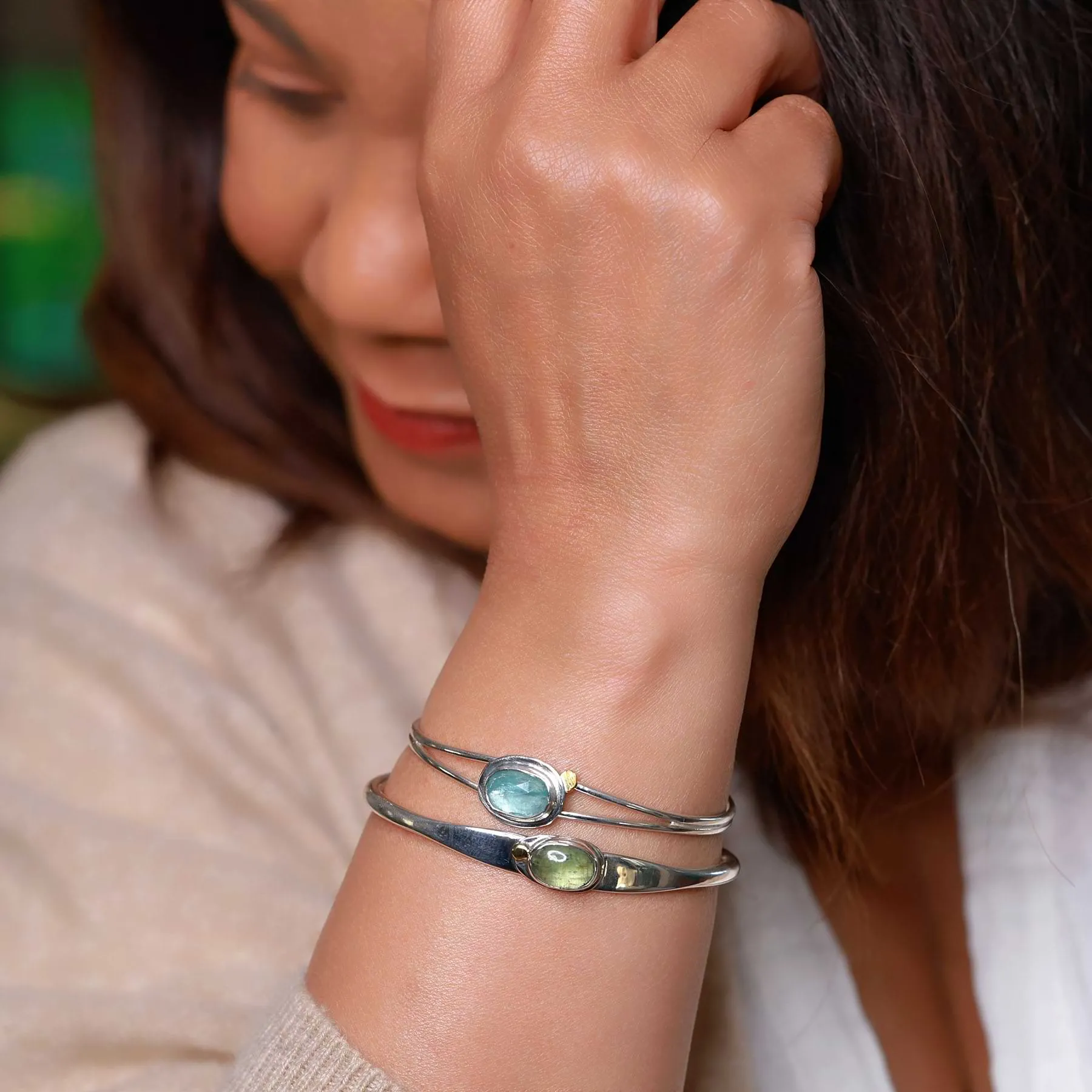 Aozora - Sterling Silver Bangle Bracelet