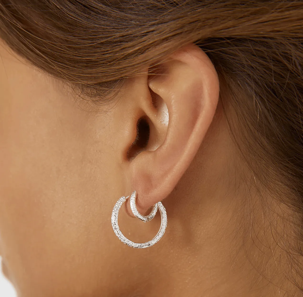 Arms of Eve, Arabella Silver Hoops Earrings