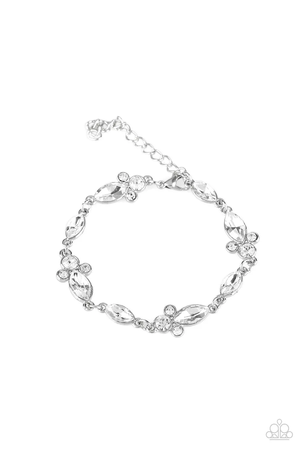 At Any Cost - White - Paparazzi Bracelet