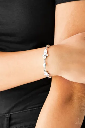 At Any Cost - White - Paparazzi Bracelet