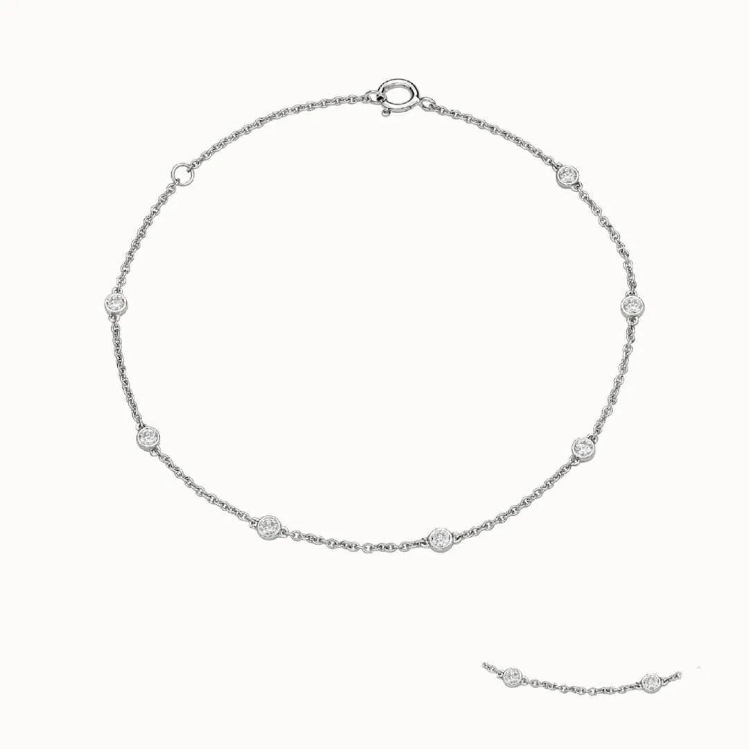 Backes and Strauss White Gold Diamond Bracelet