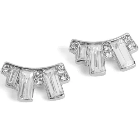 Baguette Stone Stud Earrings