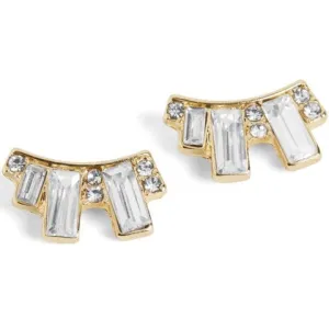Baguette Stone Stud Earrings