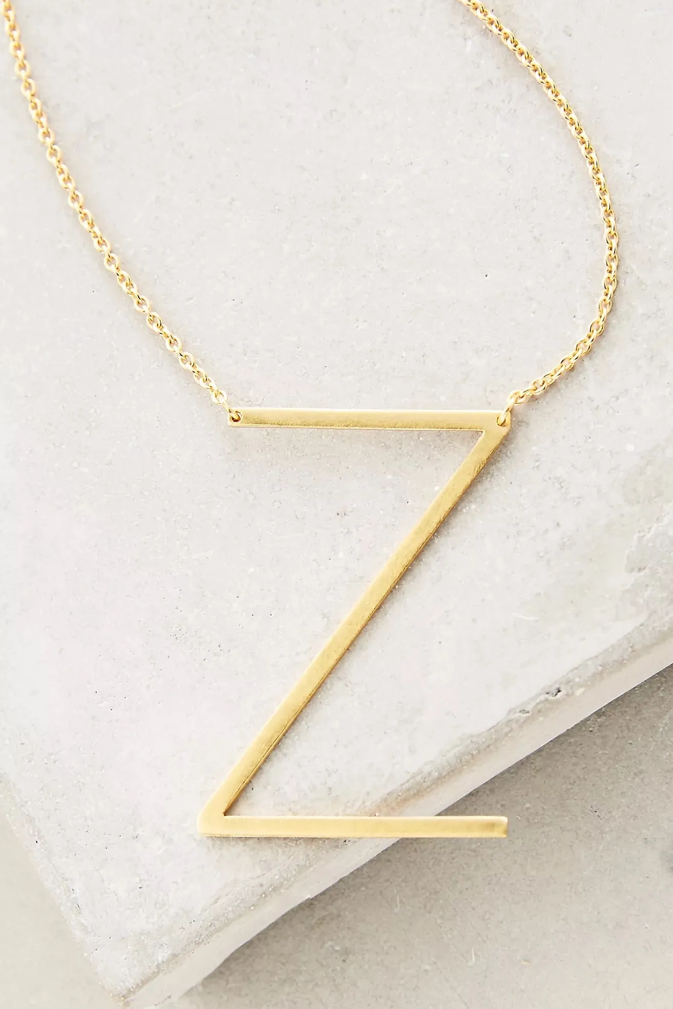Block letters 18k Gold Plated Necklace