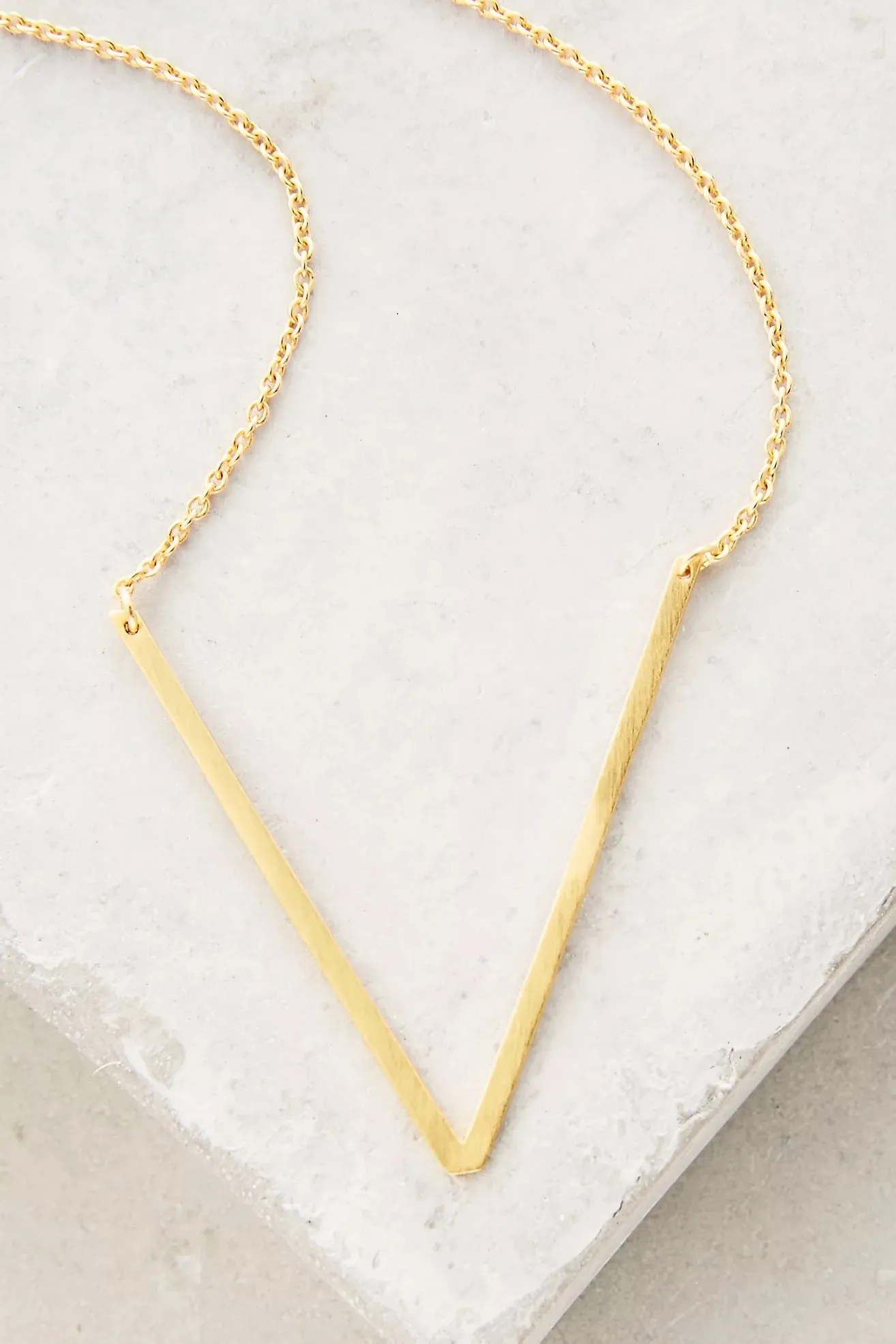 Block letters 18k Gold Plated Necklace