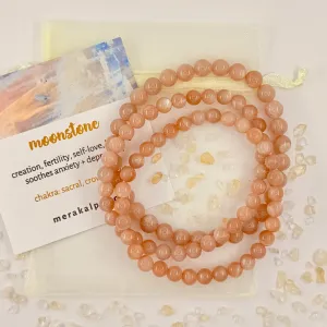 Blossom Peach Moonstone Bracelet