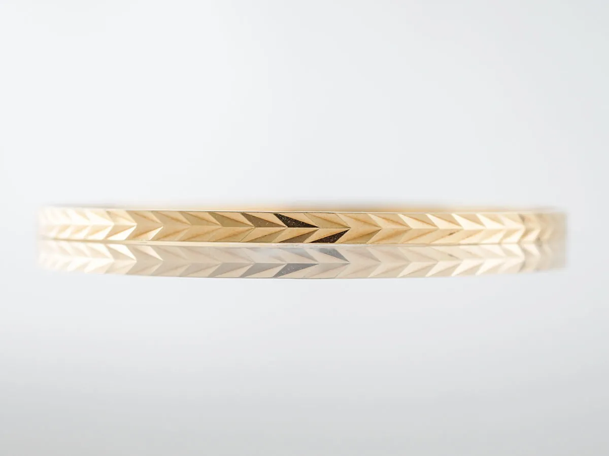 Bracelet Engraved Bangles Modern in 18k Yellow Gold