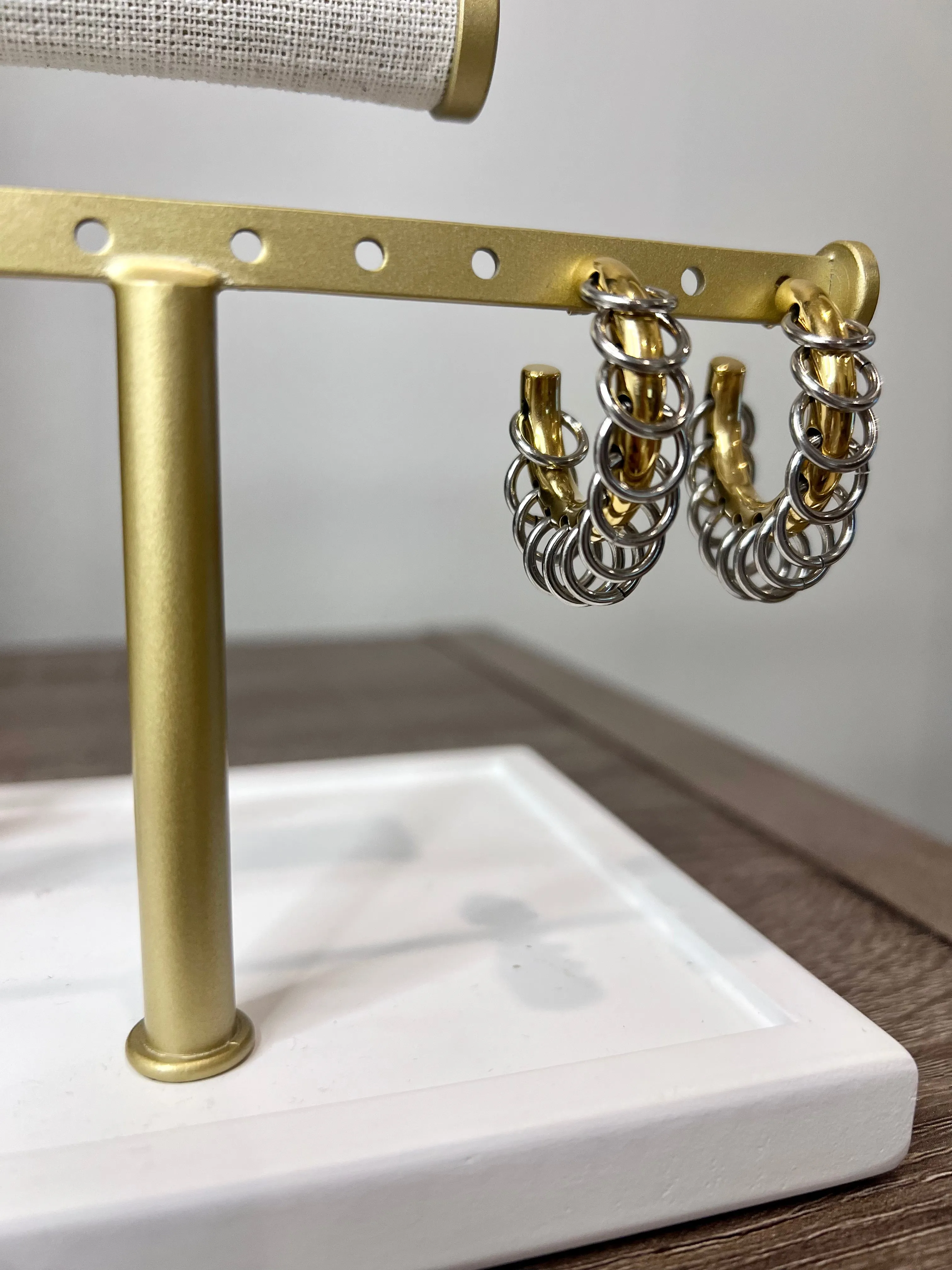 Bracha Shay Mix Tone Hoops