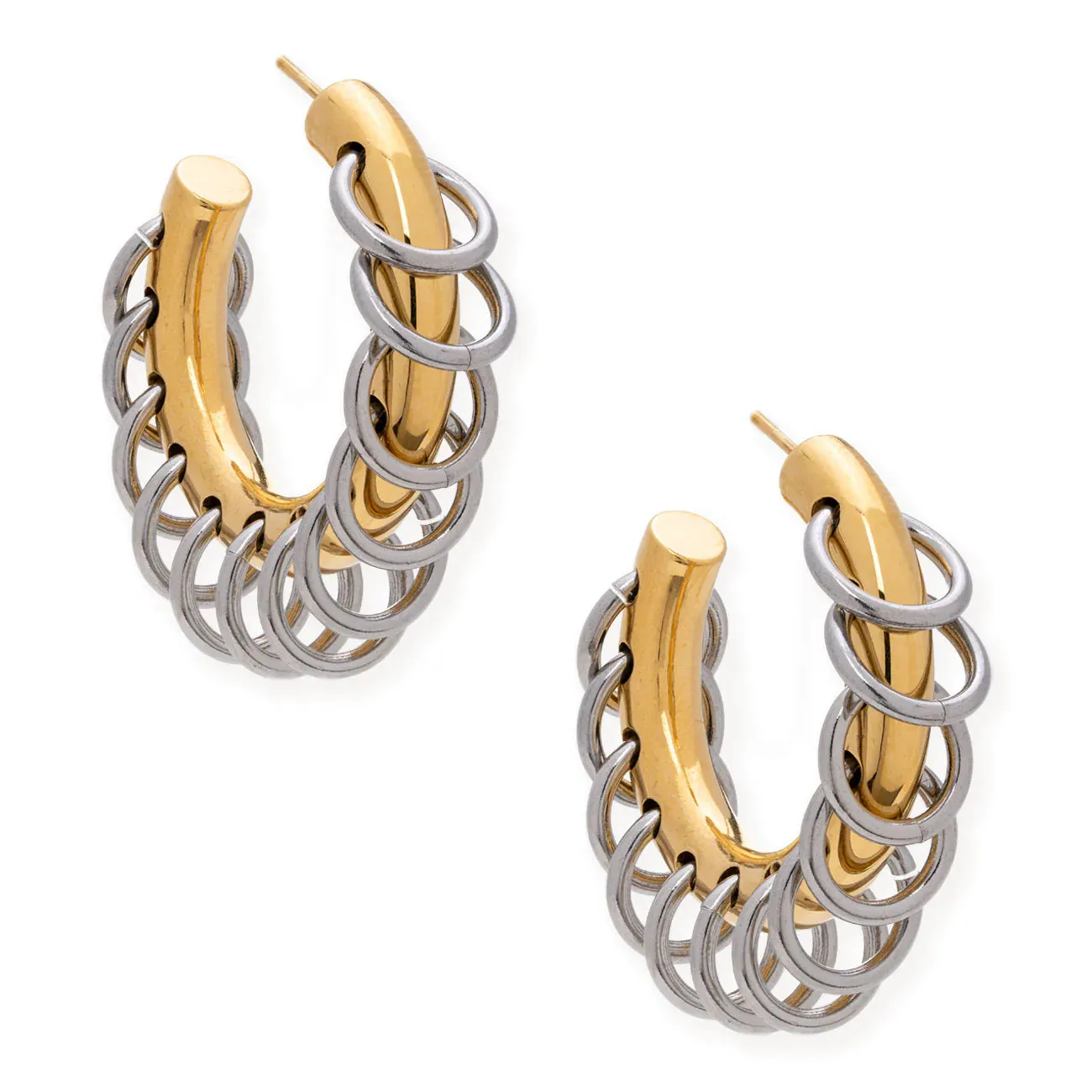 Bracha Shay Mix Tone Hoops