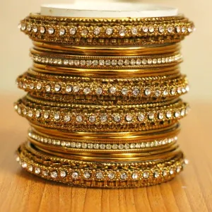 BRONZE ZIRCON BANGLES
