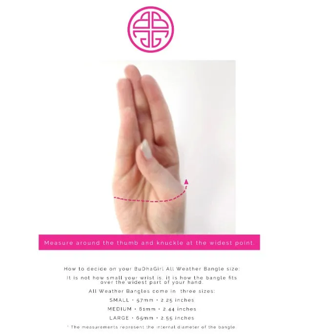 BuDhaGirl Fawn All Weather Bangles®  - Serenity Prayer