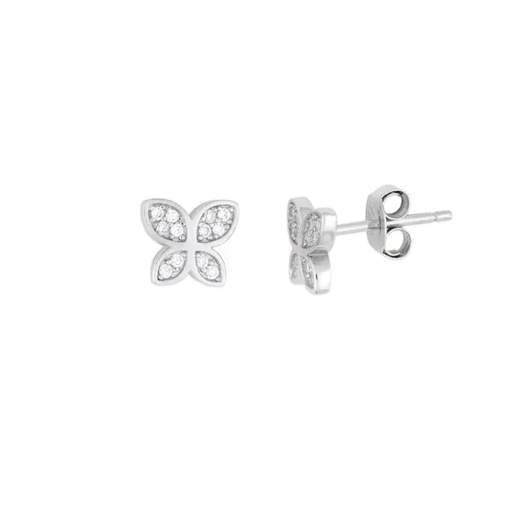 Butterfly Studs Silver