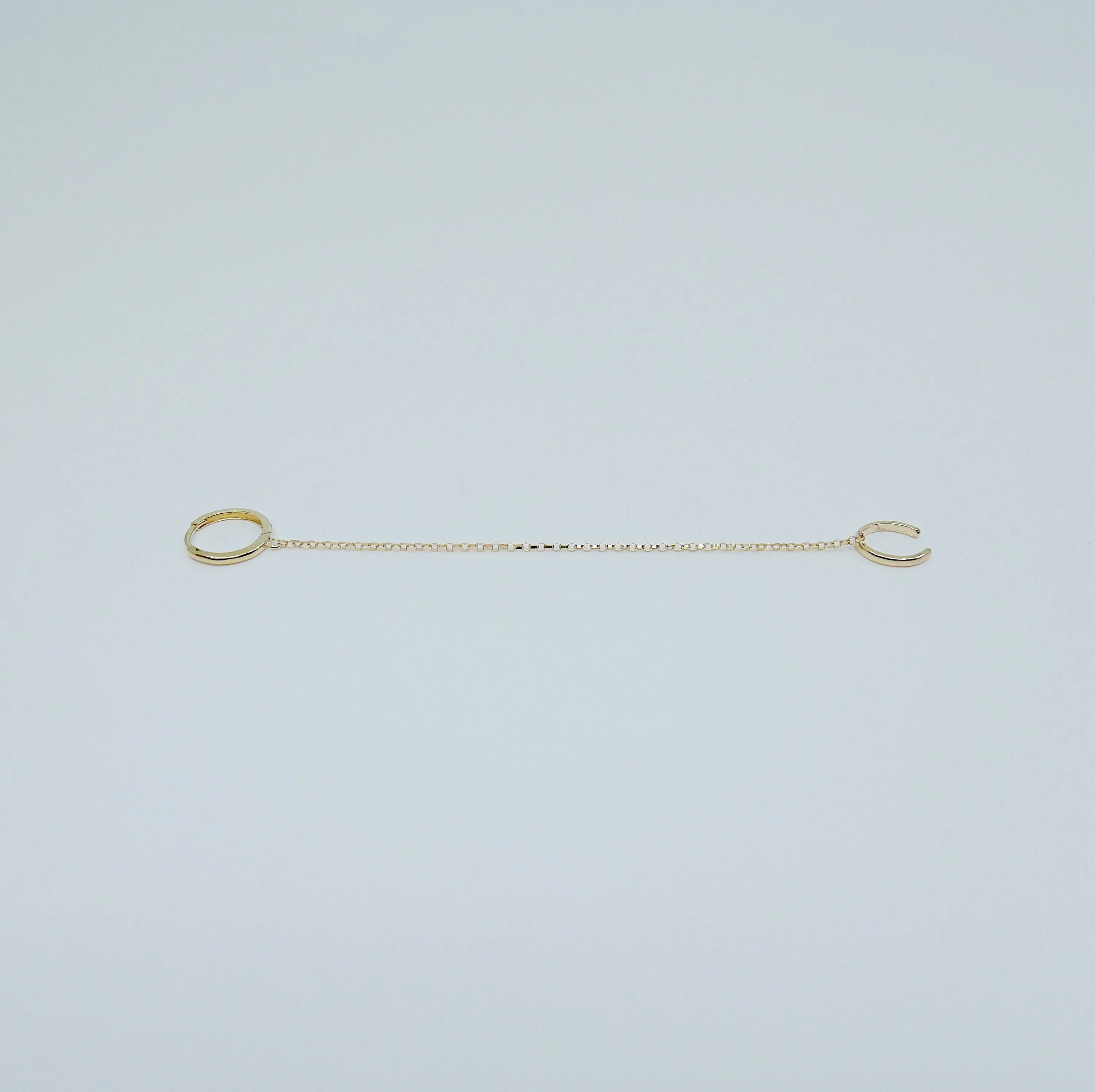 Chained Hoops Cuff Earring