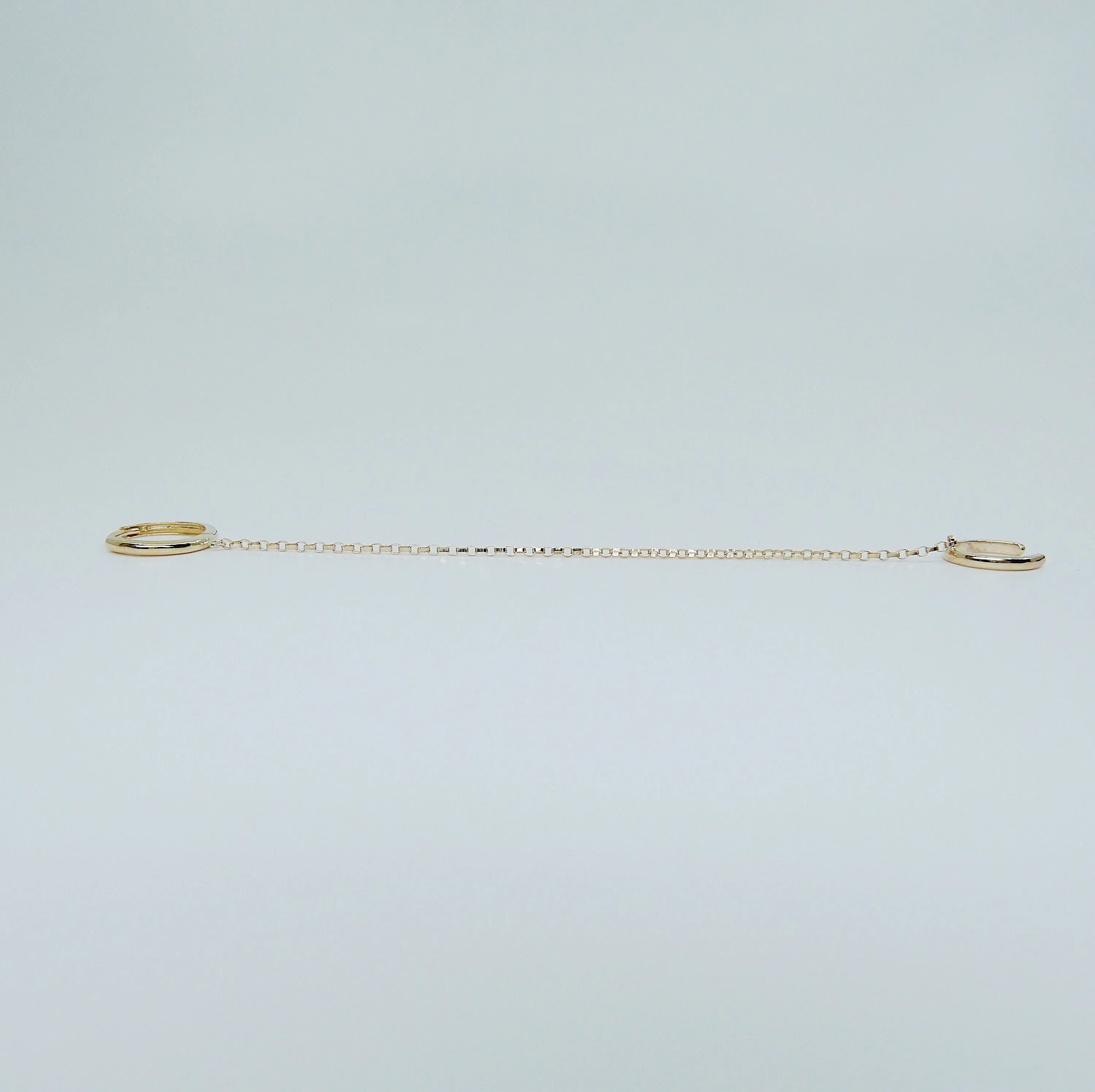 Chained Hoops Cuff Earring