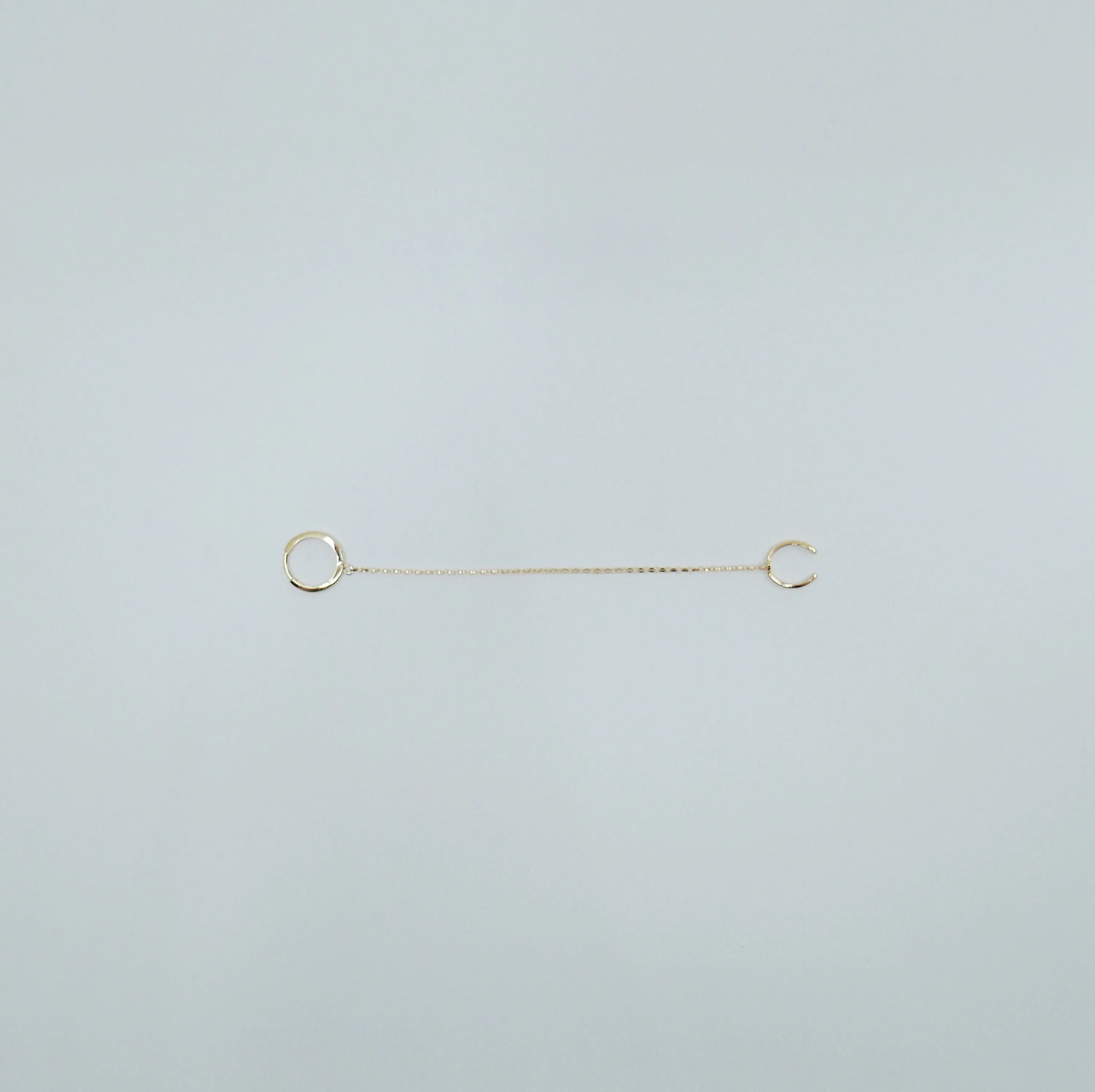 Chained Hoops Cuff Earring
