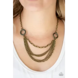 CHAINS of Command - Brass Necklace