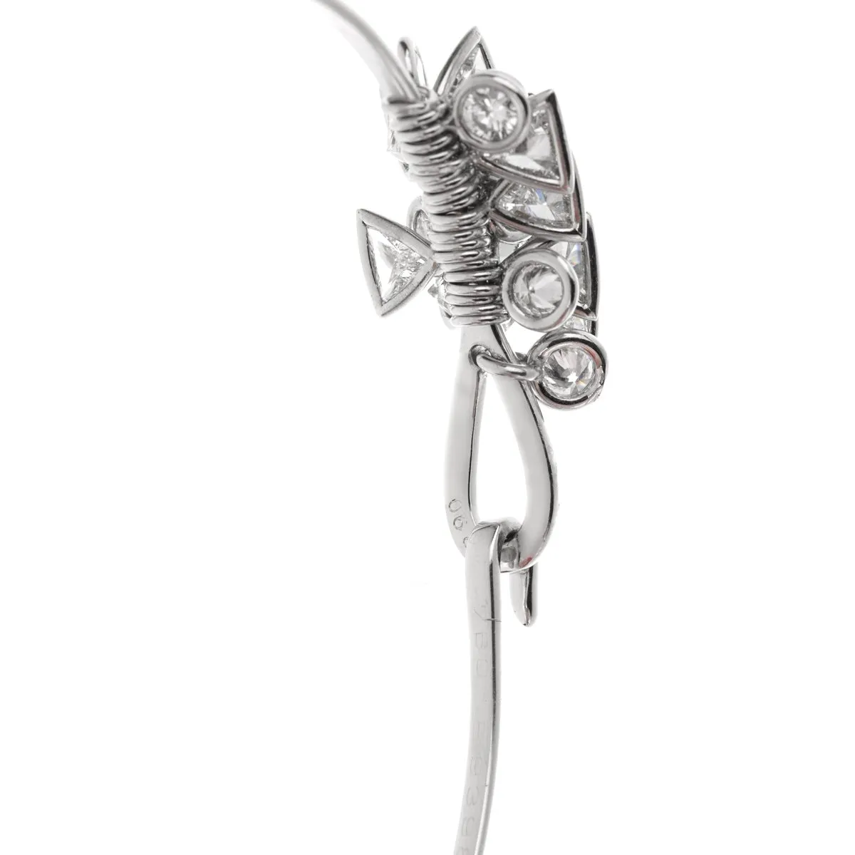 Christian Dior Dangling Diamond White Gold Bracelet