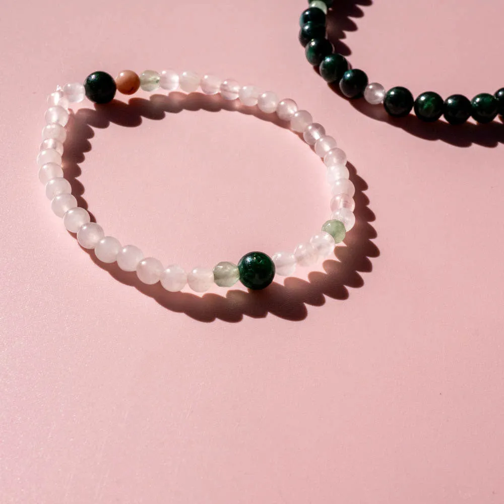 Couples Bracelet | Emerald   Rose