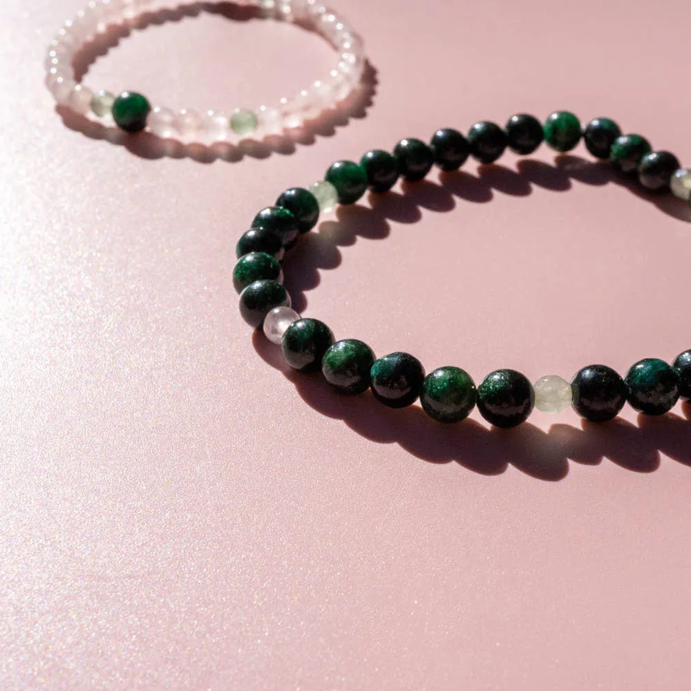Couples Bracelet | Emerald   Rose