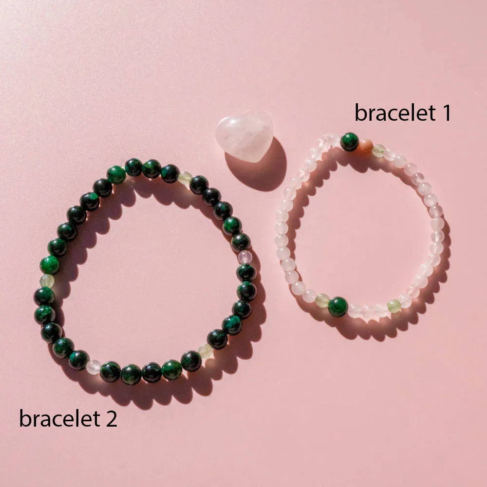 Couples Bracelet | Emerald   Rose