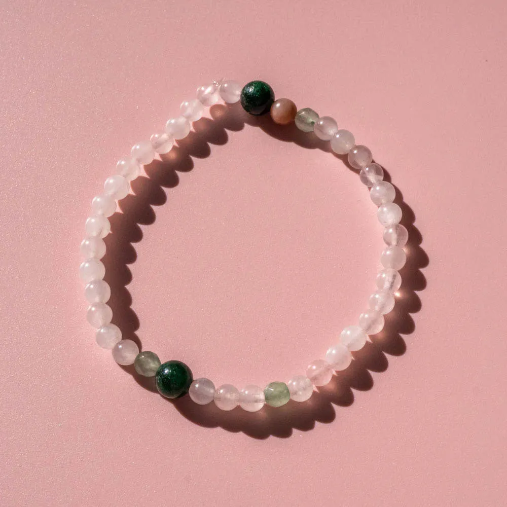 Couples Bracelet | Emerald   Rose
