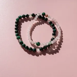 Couples Bracelet | Emerald   Rose