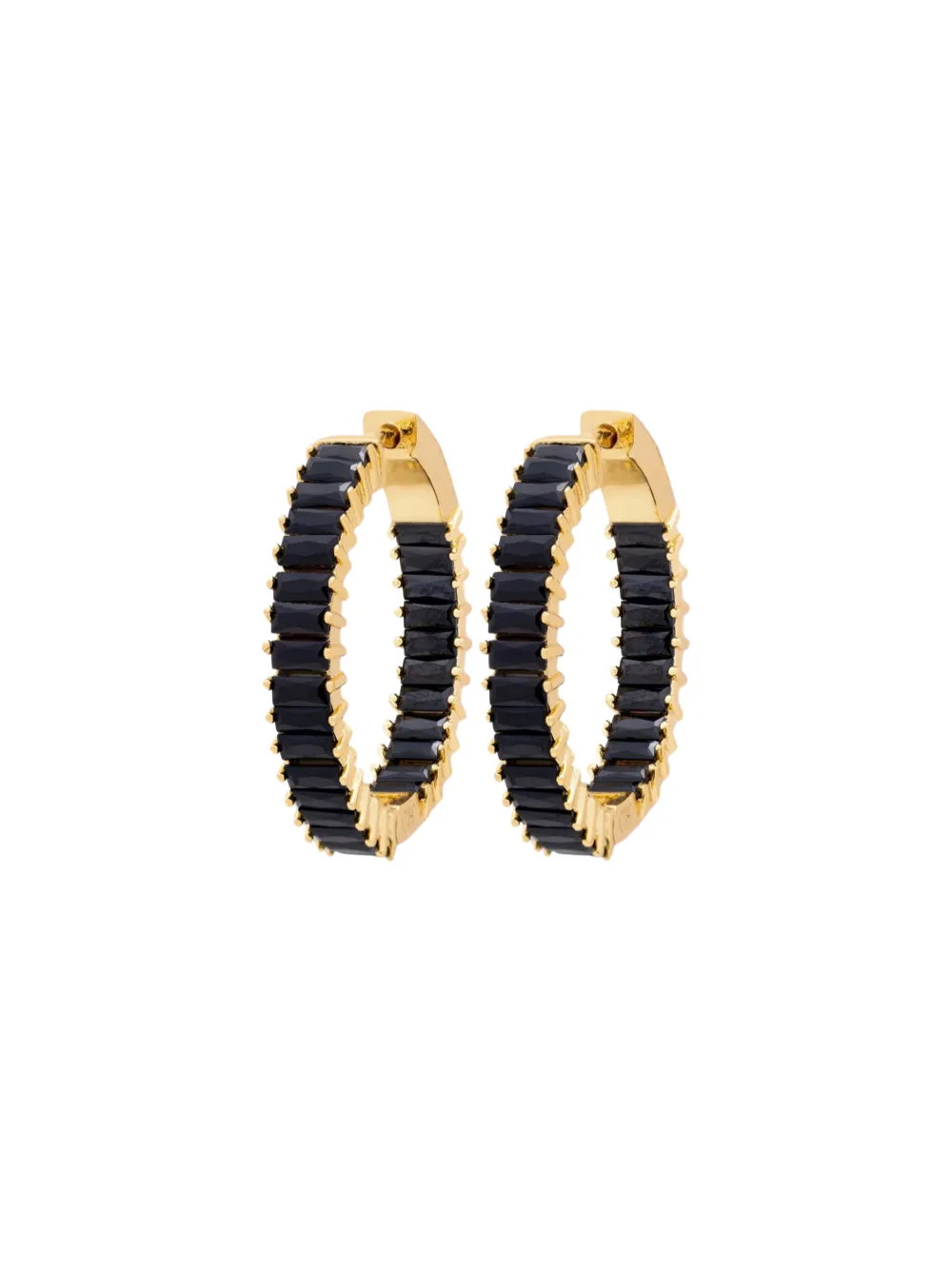 Crystal Haze Baguette Hoops (More Colors)