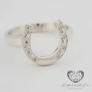Cubic Zirconia Horseshoe Ring