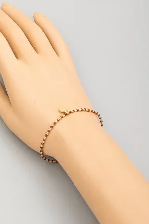 Dainty Bead Charm Bracelet