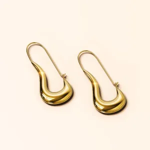 Dakota Chunky Gold Hoop Earrings