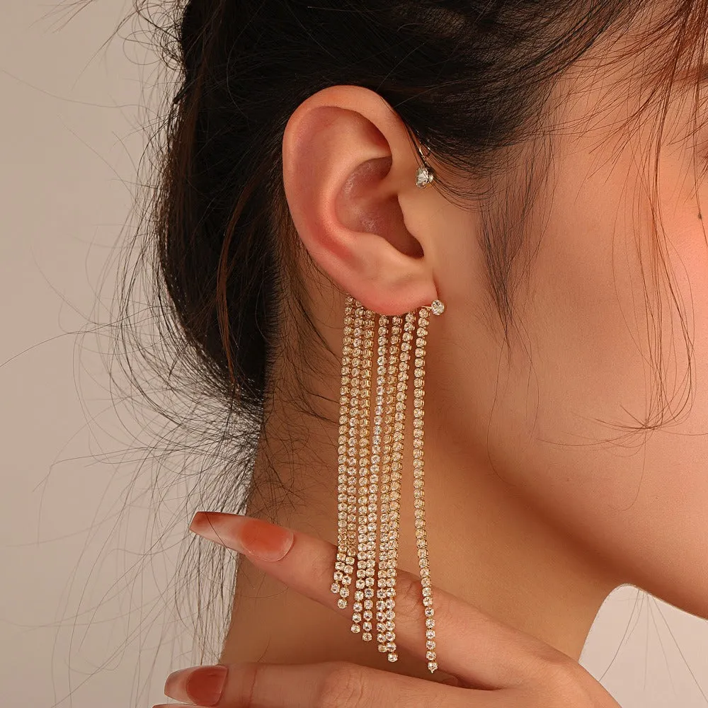 Dangling Faux Stone Ear Piece