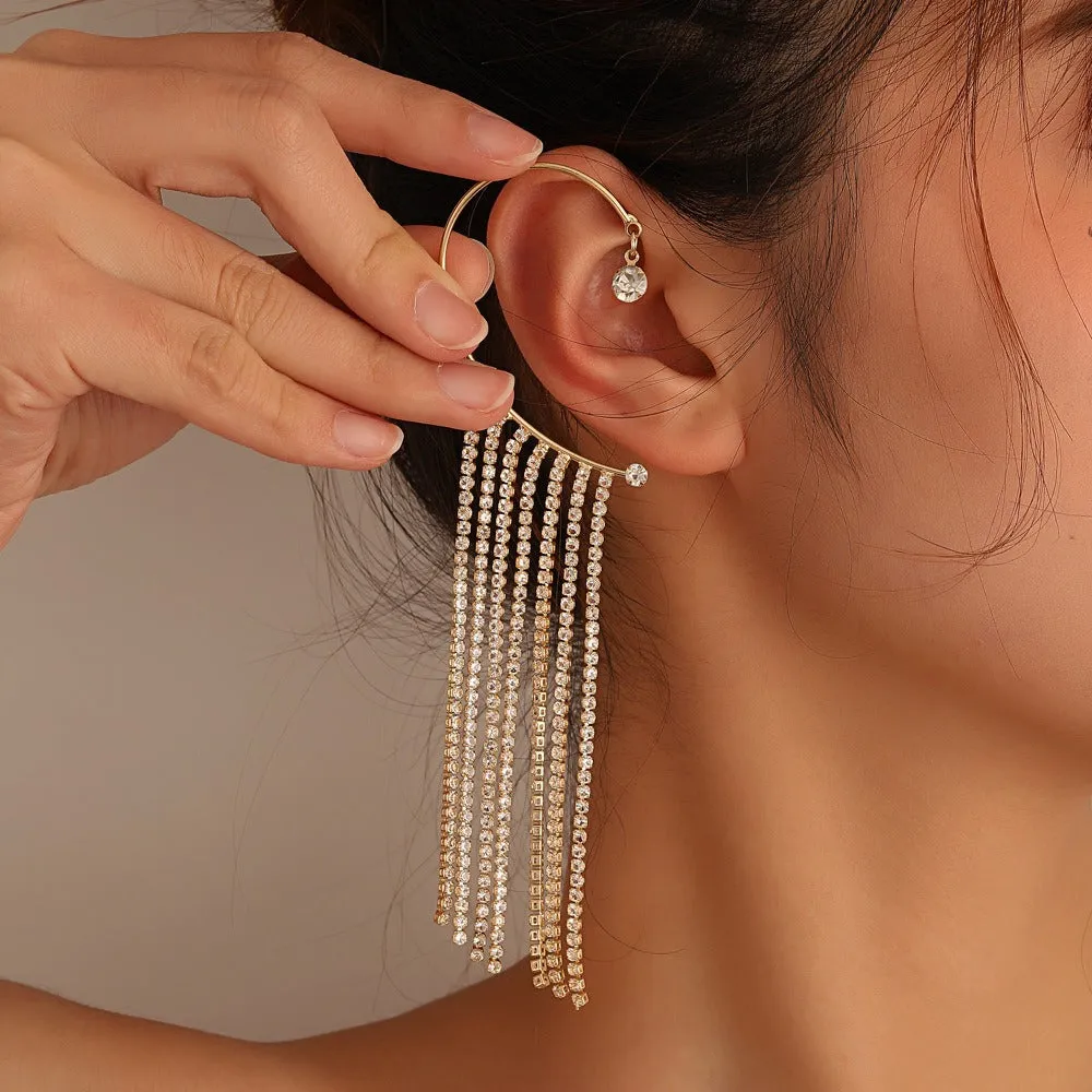 Dangling Faux Stone Ear Piece