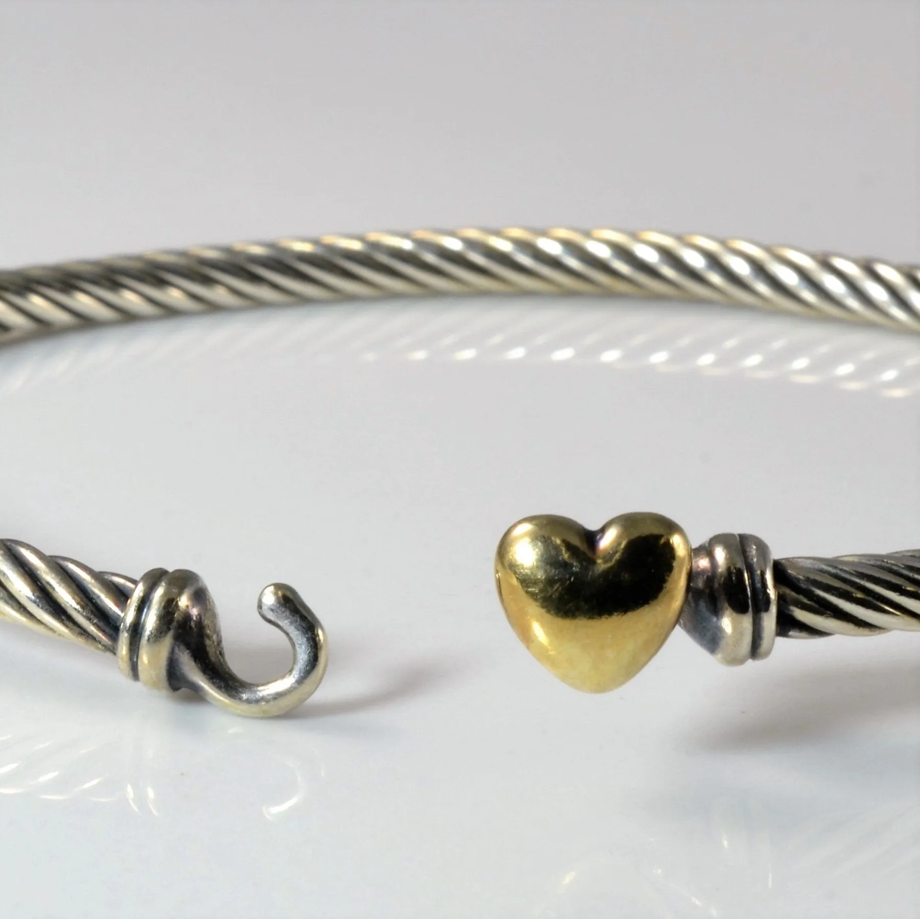 'David Yurman' Cable Collectibles Heart Bracelet | 6" |