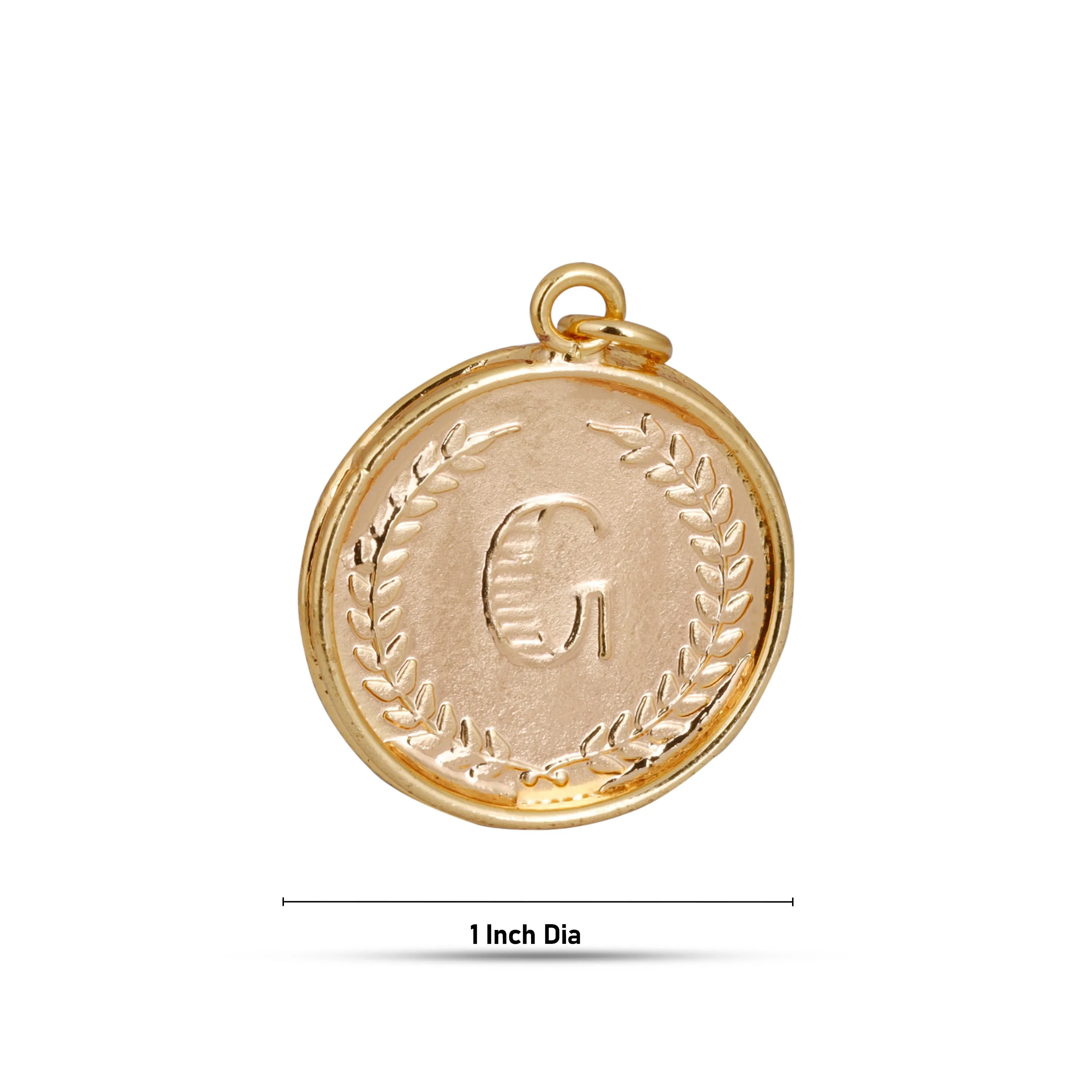 Dollar - 1 Inch | Guruvayurappan Pendant/ Copper & Gold Polish Locket for Men & Women