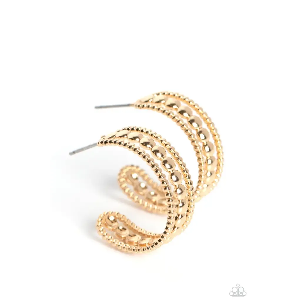 Dotted Darling - Gold Earrings
