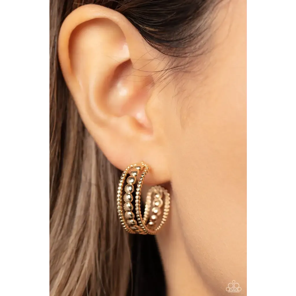Dotted Darling - Gold Earrings