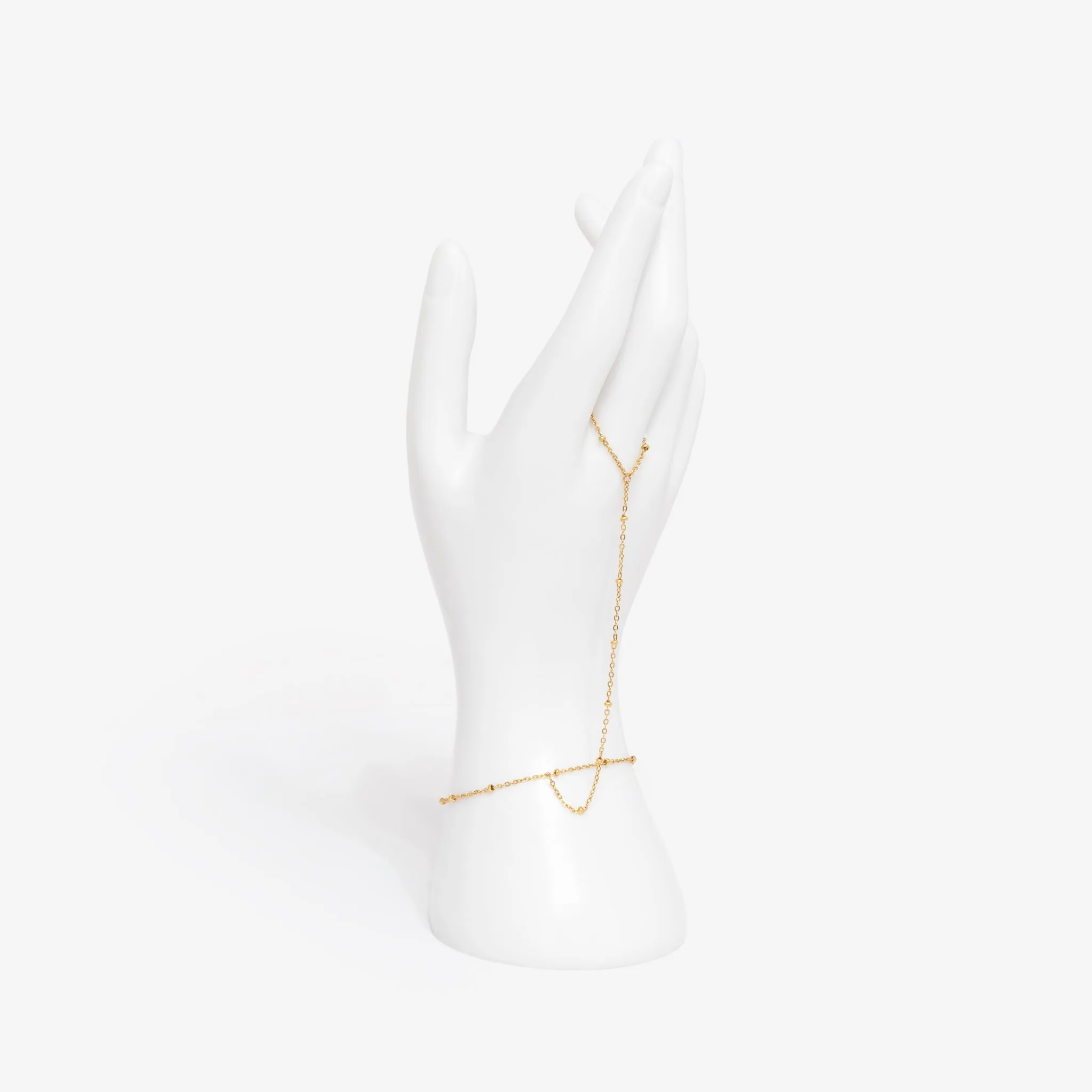 Dotted Hand Chain Bracelet