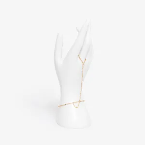 Dotted Hand Chain Bracelet