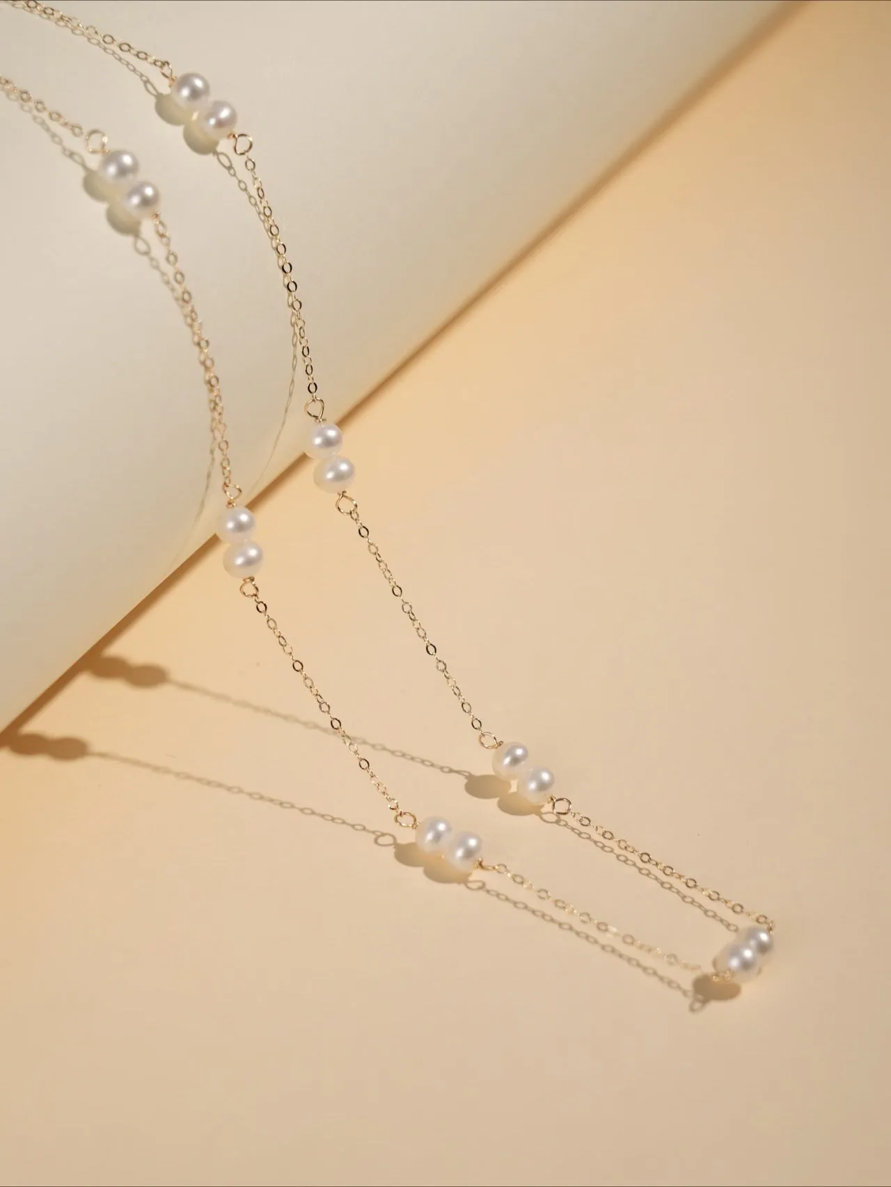 Embellished Series Double Bead Choker Necklace