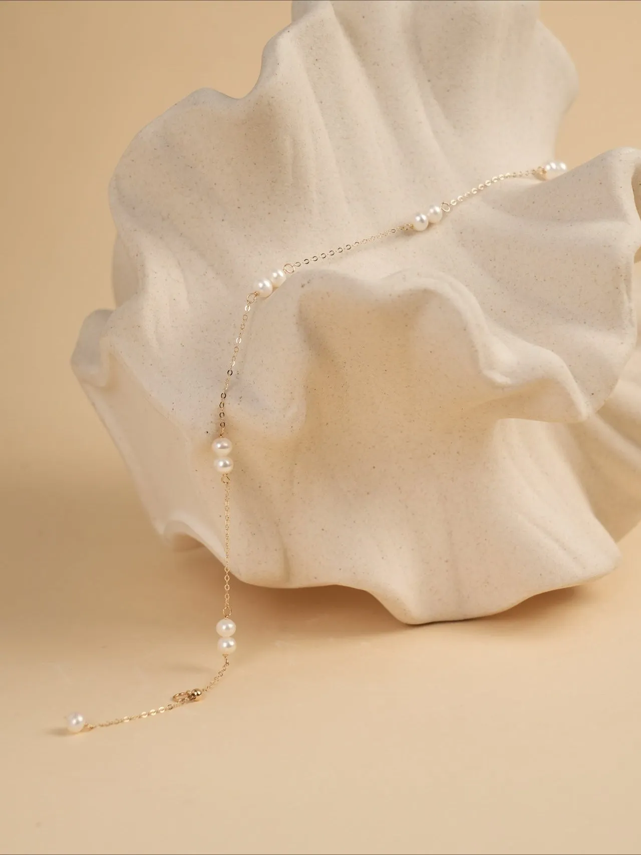 Embellished Series Double Bead Choker Necklace