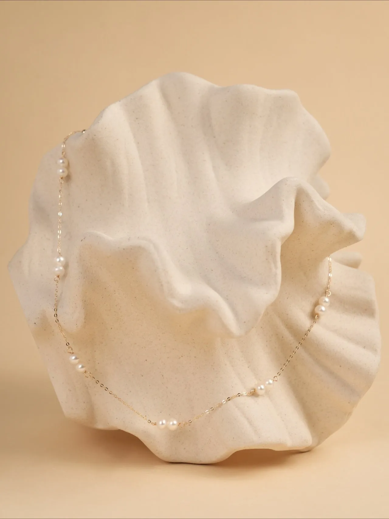 Embellished Series Double Bead Choker Necklace