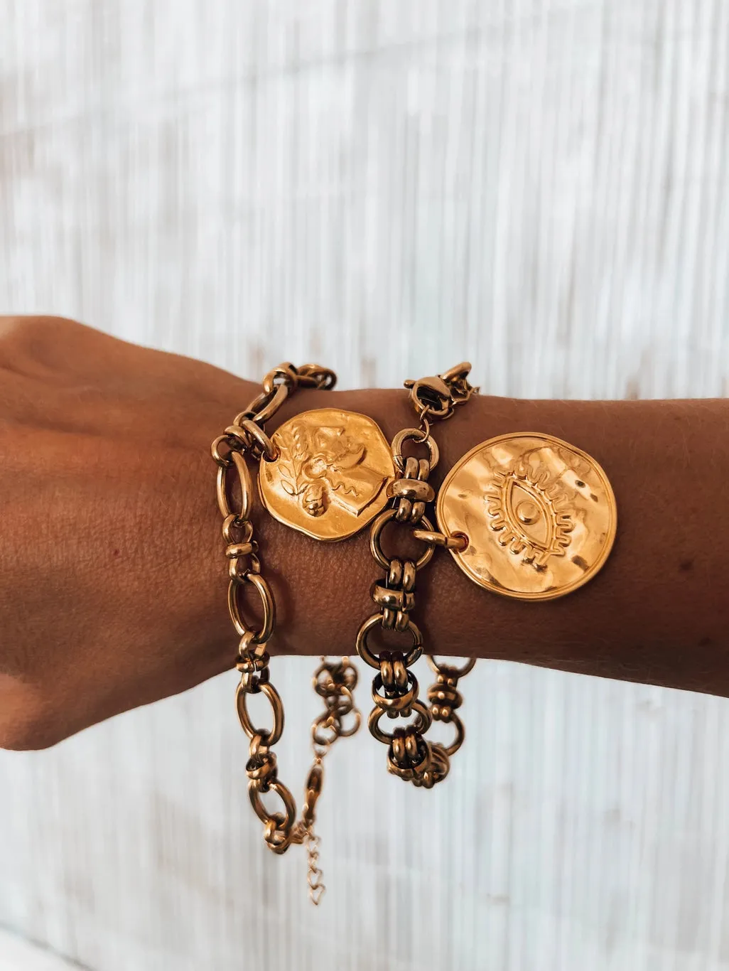 Evil Eye Coin Bracelet **SOLD SEPARATE**