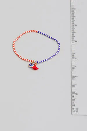 Evil Eye Tassel Bracelet